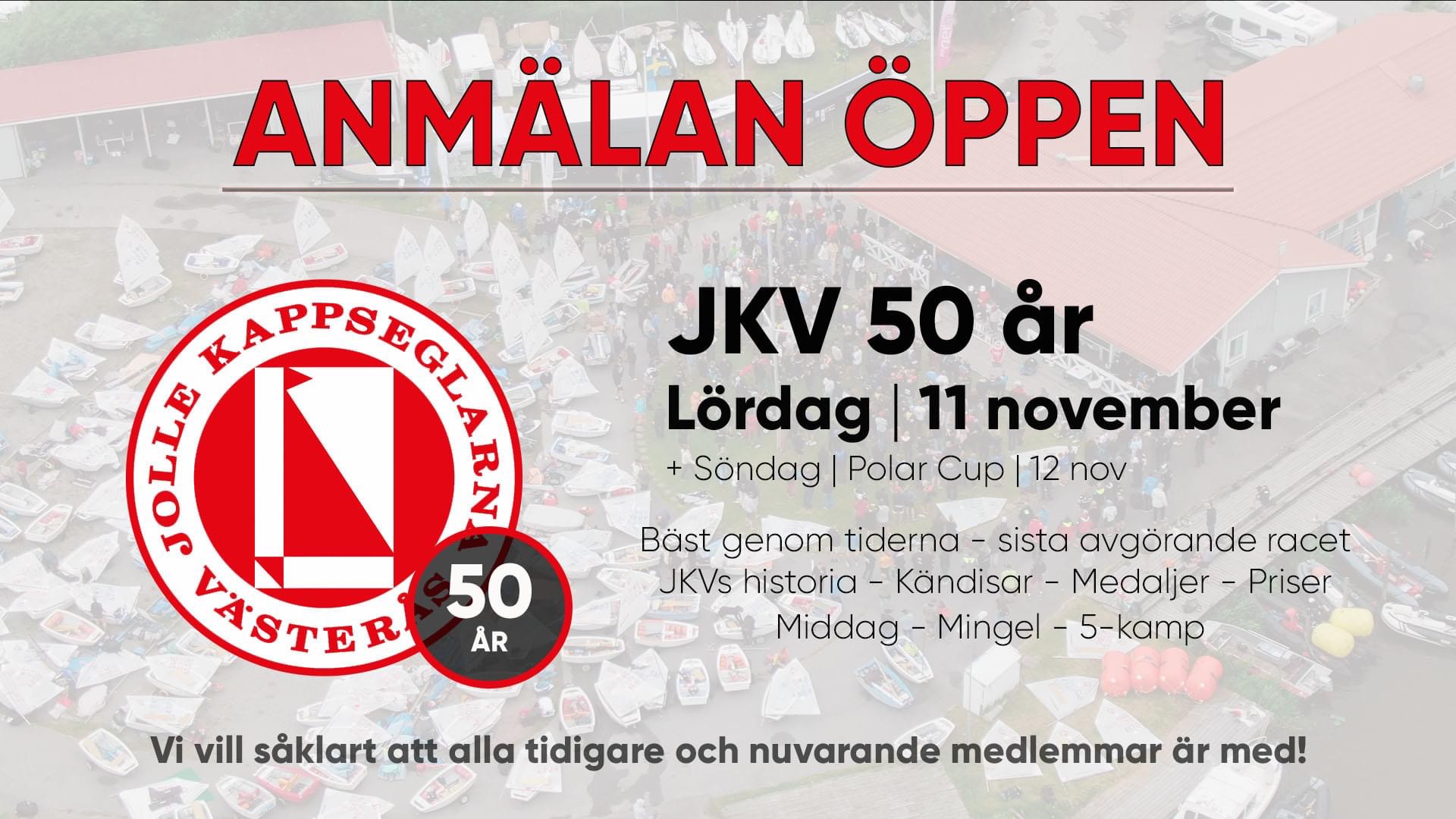 image: Anmälan öppen till JKV:s 50-års fest!